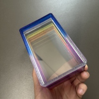 Protecteur en TPU dégradé Px avec plaque arrière transparente pour les étuis de cartes à collectionner TAG