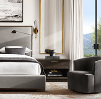 Fauteuil lounge moderne de luxe ARDEN en bois et tissu, canapé une place, usage commercial, hôtel, salon, chambre, hall, mobilier
