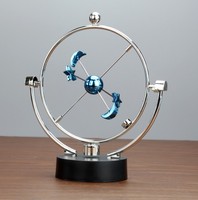 Modèle de mouvement perpétuel rotatif de grande taille Globe céleste oscillant Artisanat magnétique Ornements de bureau décoratifs Cadeaux