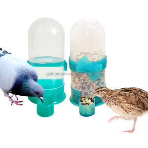 Accesorios para jaulas <span class=keywords><strong>de</strong></span> pájaros YYC, dispensador <span class=keywords><strong>de</strong></span> comida para <span class=keywords><strong>periquitos</strong></span> colgante, alimentador y <span class=keywords><strong>bebedero</strong></span> automático para palomas - Product Image 1