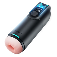 Godet Masturbateur Intelligent et Rétractable à Rotation et Aspiration, Sensation Réaliste, Jouet Sexuel pour Adultes