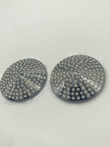 Cache-tétons personnalisables en tissu Dobby ajouré respirant, ornés de strass magnifiques et de pierres brillantes - Product Image 3