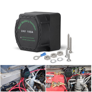 ตัวแยกแบตเตอรี่คู่ 24V 100A รีเลย์ชาร์จยานยนต์ทางทะเล ใช้สำหรับเรือยอชท์ - Product Image 2