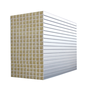 Tấm bánh sandwich chất lượng tốt nhất được Chứng Nhận Đá len cách nhiệt mái và tường Bảng điều khiển bánh sandwich thép trắng - Product Image 5