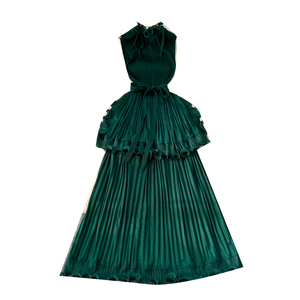 <span class=keywords><strong>Abito</strong></span> estivo elegante a tunica, casual, <span class=keywords><strong>midi</strong></span>, senza maniche, con volant e <span class=keywords><strong>pizzo</strong></span>, per donna - Product Image 5
