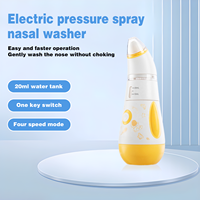 Aspirateur nasal et irrigateur électrique 2-en-1 pour bébé, système de lavage des sinus ultra-silencieux <30dB, nettoyeur de nez sans fil rechargeable