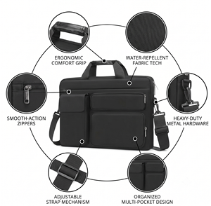 Bolso de Mano <span class=keywords><strong>para</strong></span> Portátil 2026, Estilo Profesional, Casual, Simple, Impermeable, <span class=keywords><strong>para</strong></span> <span class=keywords><strong>Hombre</strong></span> y Mujer, Fabricante BSCI, Personalizado - Product Image 2