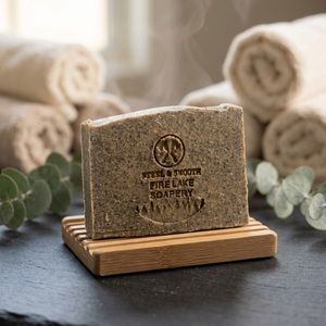 Savon Solide Lissant et Fortifiant en Acier (Ours Grizzly) - Savon Artisanal Entièrement Naturel de la Savonnerie Fire Lake - Product Image 3