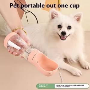 Botol air minum anjing 2 in 1, tempat makanan untuk anjing dan kucing kualitas tinggi berjalan luar ruangan - Product Image 3