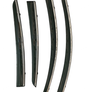 Déflecteurs de vitres en PC + acier inoxydable pour NISSAN VERSA/ALMERA/SUNNY 2013 - Product Image 2