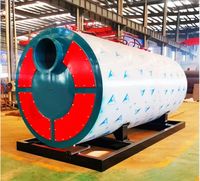 Produit très vendu, haute qualité, meilleur prix, chaudière à eau chaude/humaine industrielle à tubes de feu horizontale série CWNS, fonctionnant au mazout/gaz