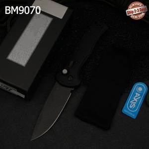 Cuchillo plegable Axis BM9070 con hoja de acero inoxidable con punta de cuchillo, mango de fibra de nailon, cuchillo de bolsillo táctico, herramienta EDC - Product Image 1