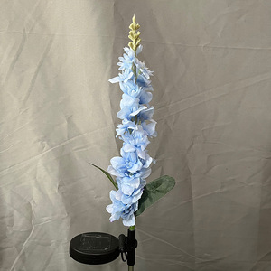 Luz solar de jazmín LED para exteriores, jardín, césped, paisaje, luz decorativa nocturna con panel solar para patio. - Product Image 5