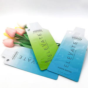 Bolsa de pie con impresión a color de 12 oz, con muesca de apertura, sellado térmico y sellado de 3 lados para agua potable con hidrógeno - Product Image 6