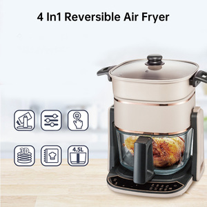 2025 New OEM tùy chỉnh lật Nồi chiên không khí 4.5L Mini lật loại nồi chiên không khí kỹ thuật số Nồi chiên không khí trên - Product Image 3