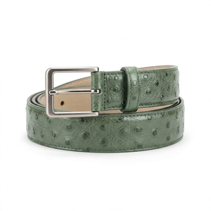 Cinturón <span class=keywords><strong>de</strong></span> cintura para mujer <span class=keywords><strong>de</strong></span> piel <span class=keywords><strong>de</strong></span> vaca con grabado <span class=keywords><strong>de</strong></span> <span class=keywords><strong>avestruz</strong></span>, duradero, ligero, informal, con hebilla <span class=keywords><strong>de</strong></span> aleación, precio <span class=keywords><strong>de</strong></span> fábrica, venta al por mayor, OEM personalizado - Product Image 3