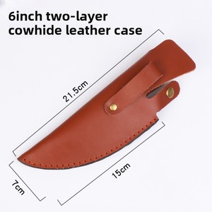 Étui de ceinture portable pour couteau de survie, pochette de protection pour la chasse, style ethnique, lame de 6 pouces, double couche - Product Image 2