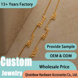 Personnaliser diverses polices de caractères avec nom gravé de manière experte Bijoux résiste au ternissement des dommages causés par l'eau Collier vraiment personnel en acier inoxydable - Product Image 3