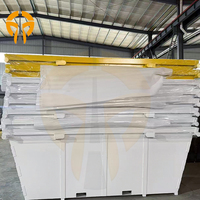 Nouvelle Tendance Conteneur à Déchets Mobile à Couvercle Ouvert Robuste pour Usine de Recyclage des Déchets