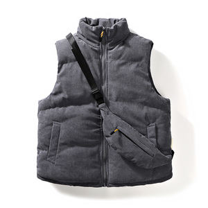 Gilet d'hiver en duvet de coton, vêtement de travail chaud pour l'extérieur, gilet de travail, vêtements de travail brodés, logo personnalisé, mode 2025, nouveauté - Product Image 2