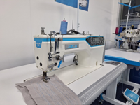 Machine à coudre industrielle numérique Jack A6F-E à point noué avec alimentation par aiguille, à une aiguille, informatisée, à alimentation par aiguille