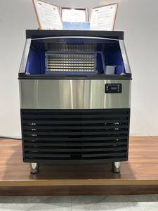 Machine à glaçons carrés en acier inoxydable à refroidissement par air/eau, économie d'énergie, 200 lb (100 <span class=keywords><strong>kg</strong></span>/24h), pour restaurant et café - Product Image 2