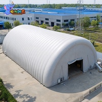 Abri temporaire gonflable sur mesure à ossature pneumatique pour l'extension d'usine et le stockage de matériaux