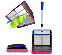 Ramasseur de balles de pickleball FiveK, panier pliable léger avec poignée télescopique en acier inoxydable, portable pour les terrains 2026