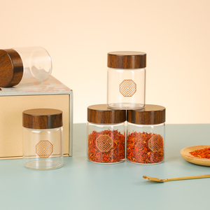 60ml mới cao cấp tùy chỉnh trà Kẹo Cà Phê <span class=keywords><strong>container</strong></span> rỗng nhỏ nhỏ kín vòng lọ thủy tinh bộ với Hộp quà tặng - Product Image 5