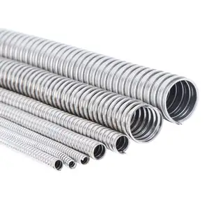 Interlock Steel Pipes Corrugated Metal Flexible Hoses Conduit Stainless Steel
