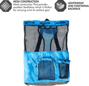 BSCI tùy chỉnh hot chất lượng cao dây kéo Ba Lô Túi lớn màu đen phòng tập thể dục thể thao chuỗi cinch Ba lô - Product Image 2