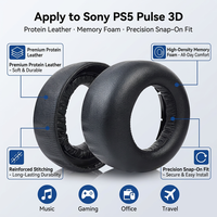Coussinets d'oreille de remplacement pour PS5 Pulse 3D avec mousse à mémoire de forme à isolation phonique en cuir souple protéiné