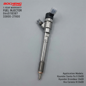 Inyector de Combustible Diesel Common Rail 0445110387, Boquilla de Inyección 33800-27800 para Hyundai Santa Fe, Grandeur, Kia Carens 2.2 CRDi - Product Image 1