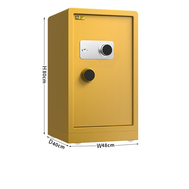 Large Fireproof & Waterproof Safe Box Mechanical Lock Heavy-Duty Security Safe 60/70/80 cm for Home Office or Hotel Use