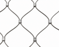 Filet de protection en maille de corde tressée en acier inoxydable, à maillons connectés et robustes, haute résistance, résistant à la corrosion, pour la protection des machines sur site