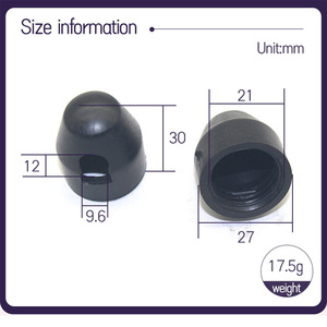 Capuchon en caoutchouc pour moteur de vélo électrique HOSH, protection anti-poussière, couvercle de moyeu de roue arrière en plastique durable - Product Image 2