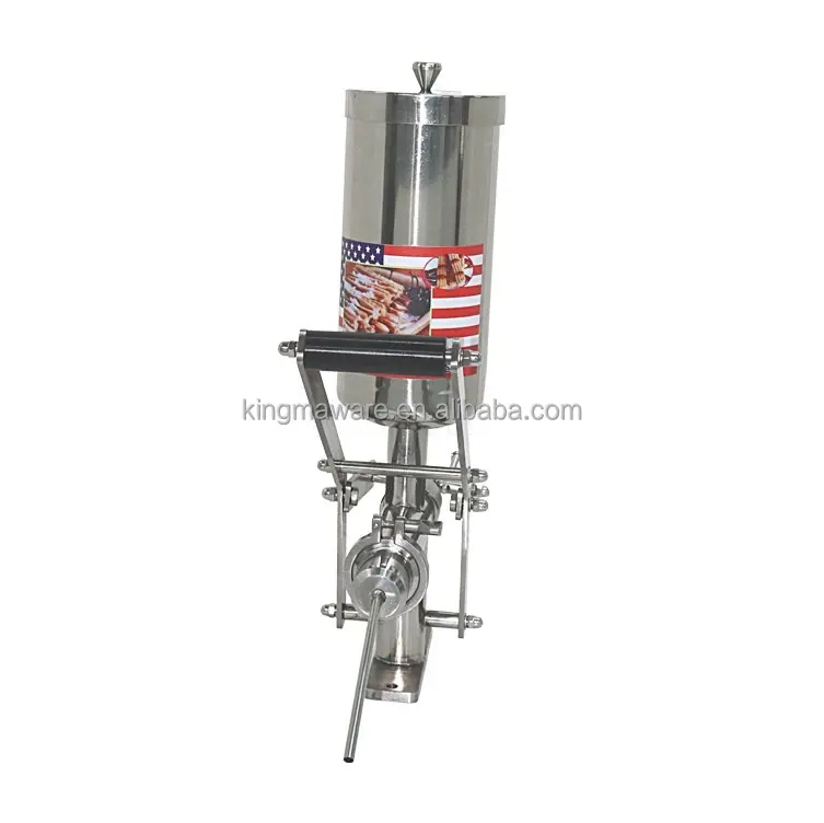 Grosir mesin pengisi selai kacang/jam mesin pengisi keju mentega krim puff keju di AS