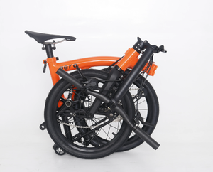 Bicicleta Plegable MINTparts-aero 2026 de 16 Pulgadas, 7 Velocidades, Cuadro de Aluminio, Horquilla de Fibra de Carbono, Neumáticos Anchos, Plegable en Tres Partes, Aero 1 Esto - Product Image 2