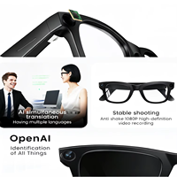 Nuevas Gafas Inteligentes con IA 2026, Cámara de Grabación de Video de 1200P con Antivibración de 8MP, Interpretación Simultánea por IA, Llamadas y Música