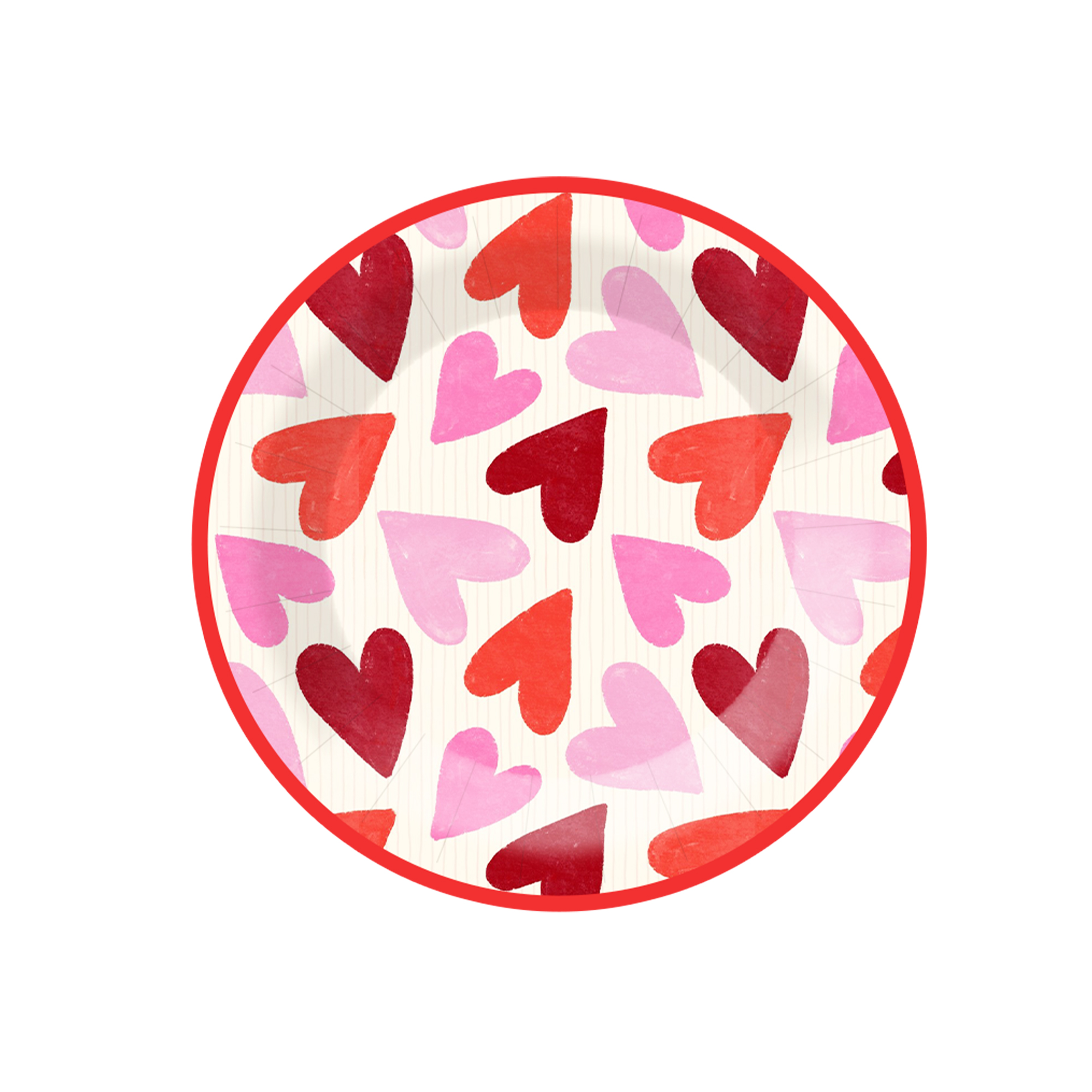 Plato de papel de 7 pulgadas * 8 unidades