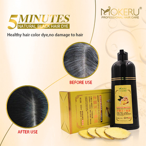 Para Mokeru 500ml <span class=keywords><strong>Champú</strong></span> para el cabello orgánico de jengibre para hombres y mujeres Crema nutritiva de 5 minutos para cambiar de color Característica refrescante - Product Image 6
