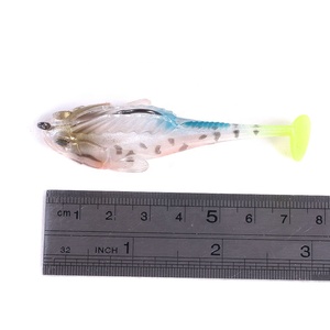 Esca Morbida da Pesca 7cm 14g per <span class=keywords><strong>Luccio</strong></span> e Spigola, Jig con Coda a Paletta per Acque Profonde, Leurre Pesca Swimbait - Product Image 5