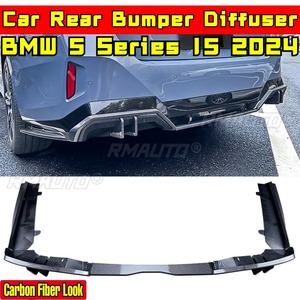 Rear Bumper <b>Splitter</b> Compatible with BMW 5 Series I5 2024 Body Kit Rear Spoiler Diffuser <b>Lip</b> Guard Car Accessories - Product Image 2