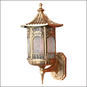 Lámpara de Pared LED Cilíndrica Grande de Estilo Retro y Antiguo Europeo con Pantalla de Vidrio y Metal, Impermeable IP65 para Uso en Jardín - Product Image 2