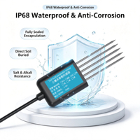 Sonda de Suelo Resistente a la Corrosión RS485 ModBus RTU IP68 Sumergible para IoT Agrícola e Irrigación Automática