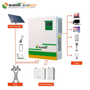 Hệ thống biến tần năng lượng mặt trời một pha 5,5kw ngoài lưới điện, sử dụng pin lithium 48v - Product Image 1