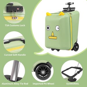 Viaggio OEM sulla <span class=keywords><strong>valigia</strong></span> per <span class=keywords><strong>bambini</strong></span> 20 pollici Hardside bagaglio per <span class=keywords><strong>bambini</strong></span> su valigie di grandi dimensioni <span class=keywords><strong>con</strong></span> il Design del seggiolino per <span class=keywords><strong>bambini</strong></span> aiuta il tuo bambino a viaggiare - Product Image 2