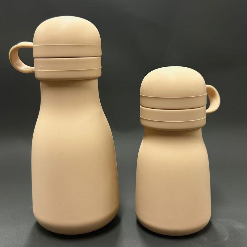 Mom and Baby Silicone Cute Bottle