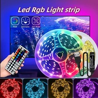 Tira de Luces LED RGB Flexible de 5V 3535, 1/2/3/4/5/10/15m con Control Remoto IR de 24 Teclas, Tira de Luces LED para Decoración de Interiores
