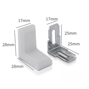 Meubelen Hardware L-Vormige Connector Fitting Kunststof Afdekking Plank Steun Kast Opknoping Beugel - Product Image 6